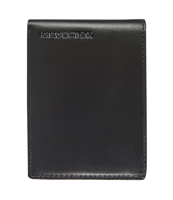 Portemonee Mav All Black kleingeldvak RFID zwart