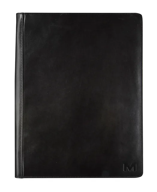 Schrijfmap Maverick Black A4 rits schrijfblok zw