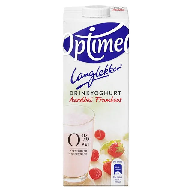 Drinkyoghurt Optimel LL aardbei framboos 1ltr