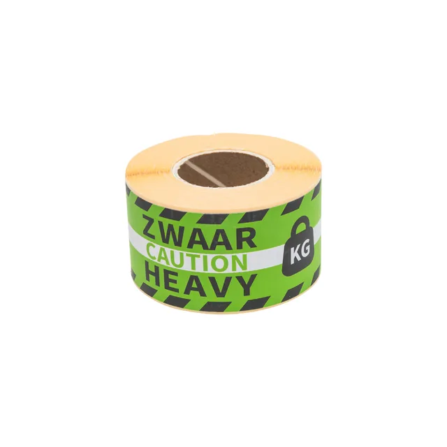 Etiket Rillprint heavy groen