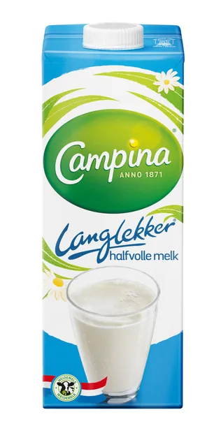 Campina LangLekker Halfvolle Melk pak 1ltr