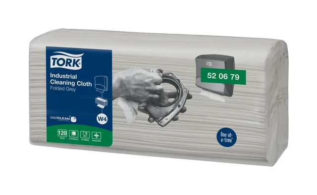 Reinigingsdoek Tork W4 Industrial gevouwen grijs
