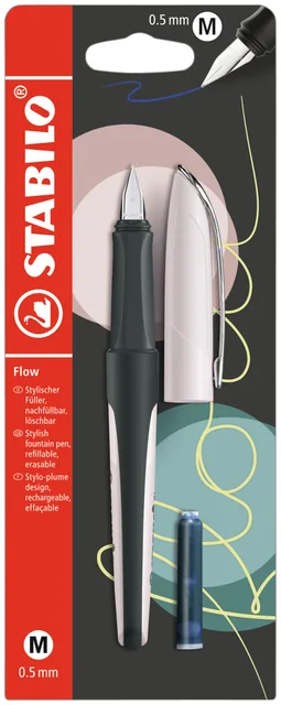 Vulpen STABILO Flow M pastel rooskleurig