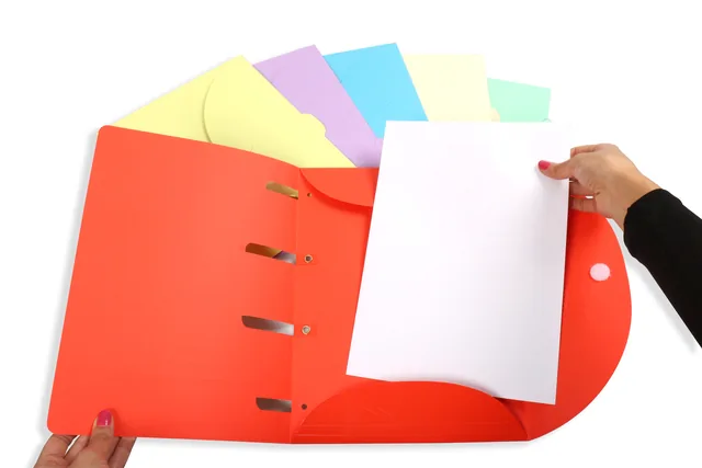 Smartfolder geperforeerde opbergmappen A4 ass 6st