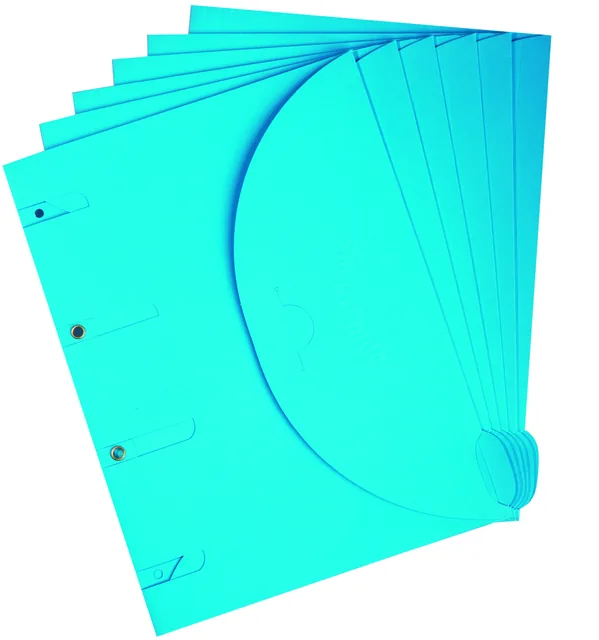 Smartfolder geperforeerde opbergmappen A4 bl 6st