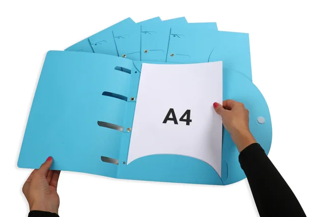 Smartfolder geperforeerde opbergmappen A4 bl 6st