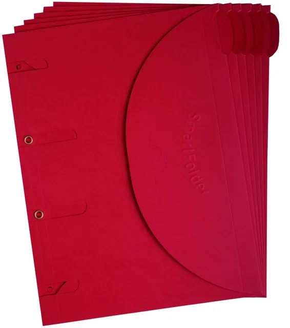 Smartfolder geperforeerde opbergmappen A4 rd 6st