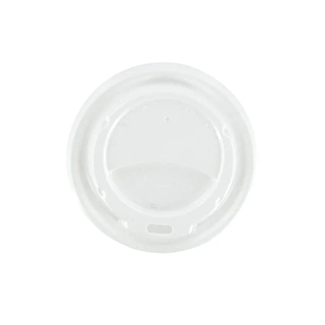 Bekerdeksel IEZZY D 80mm met drinkgat wit