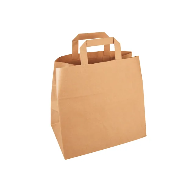 Tas IEZZY 32x16x27cm kraft papier bruin 250 stuks