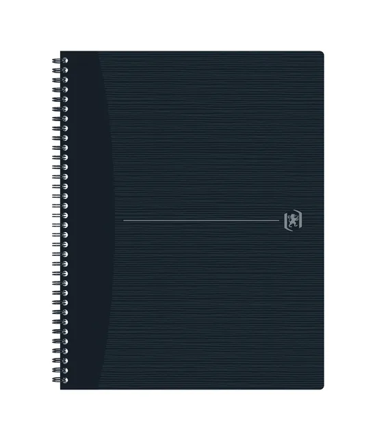 Spiraalblok Oxf Origin A4+ lijn 140pag 90gr zwart