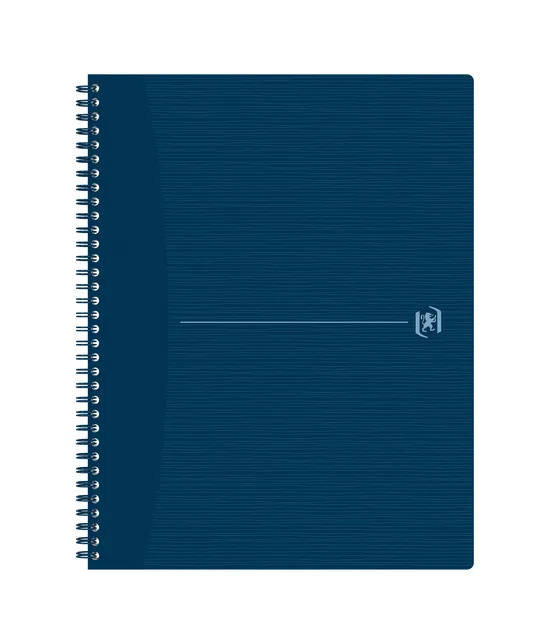 Spiraalblok Oxf Origin A4+ lijn 140pag 80gr blauw