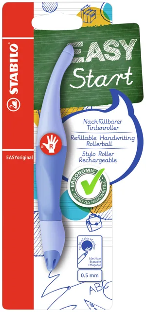 Rollerpen STABILO Easyoriginal rechts M pa blauw