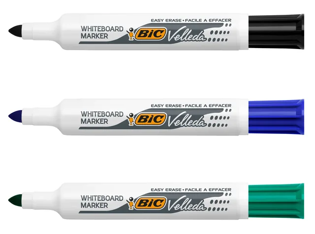Whiteboardmarker Bic 1711 rond L zwart