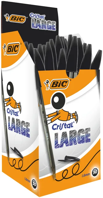 Balpen Bic Cristal L zwart