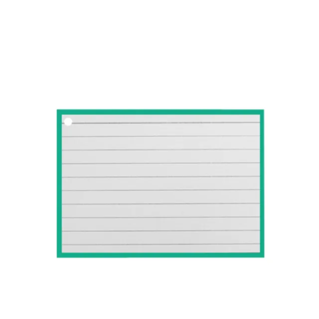 Flashcards A7 Groen incl. clipring