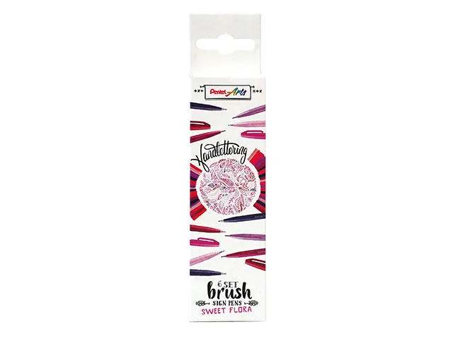 Brushpen Pentel Sign SES15C Sweet Flora assorti