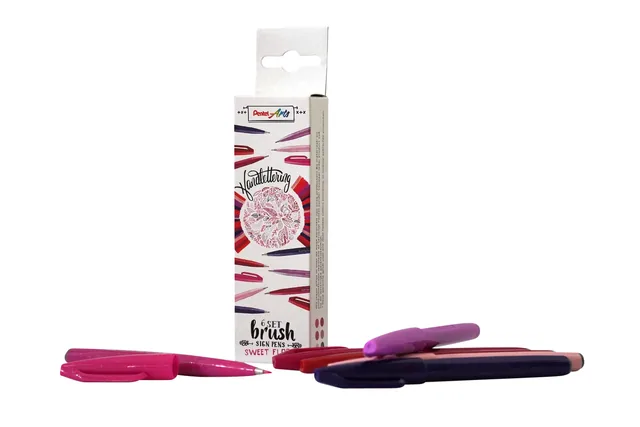Brushpen Pentel Sign SES15C Sweet Flora assorti