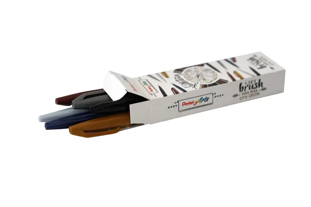 Brushpen Pentel Sign SES15C City Crush assorti
