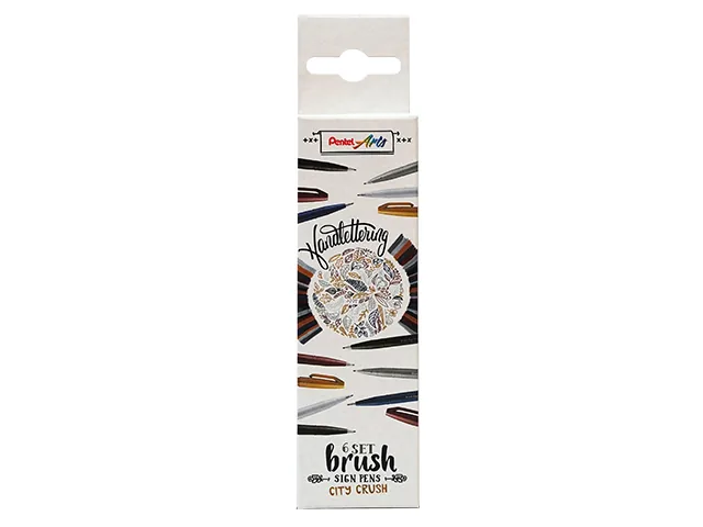 Brushpen Pentel Sign SES15C City Crush assorti
