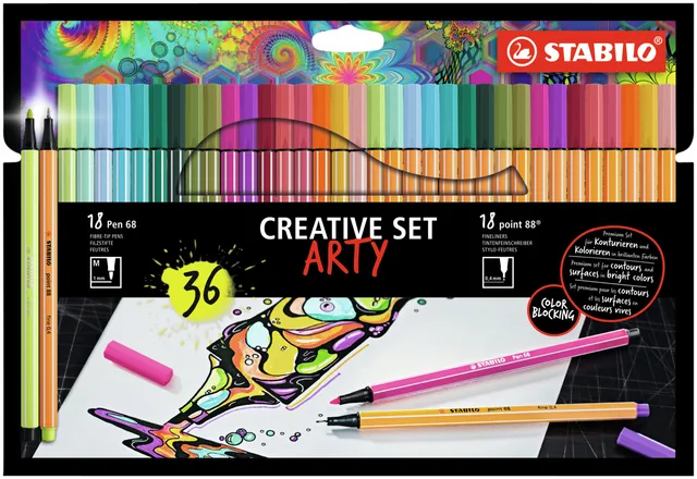 Creative set STABILO 8868/36  Arty 36st assorti