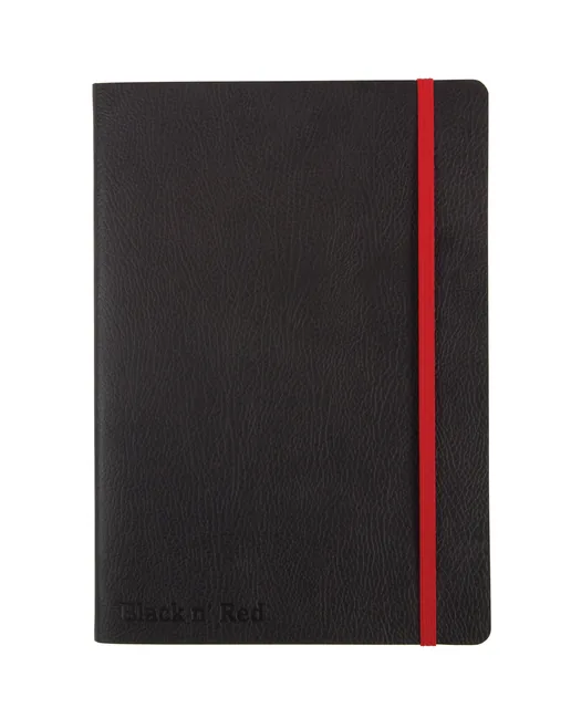 Notitieboek Oxford Black n' Red A5 business 72v ln