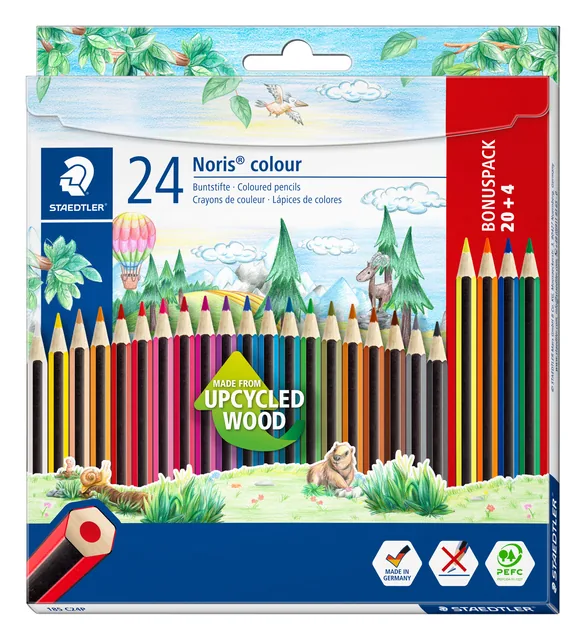 Kleurpotloden Staedtler Noris 20+4 gratis ass