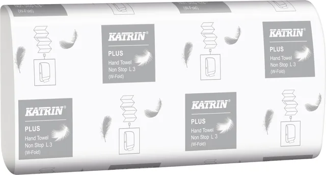 Handdoek Katrin Plus 3laags 203x320mm wit