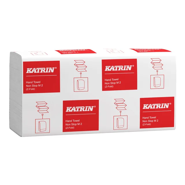 Handdoek Katrin 2laags 203x240mm 25x160 vel wit