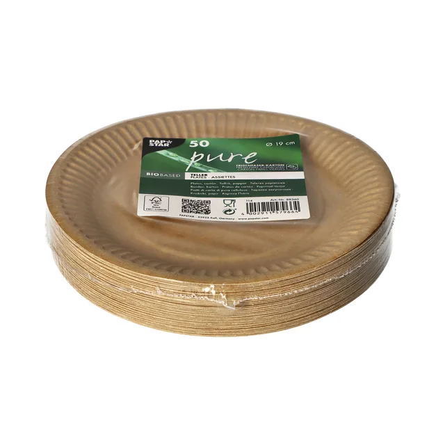Bord Papstar 190 mm karton bruin