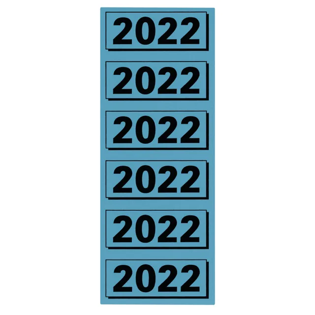 Rugetiket Elba 2022 57x25mm blauw