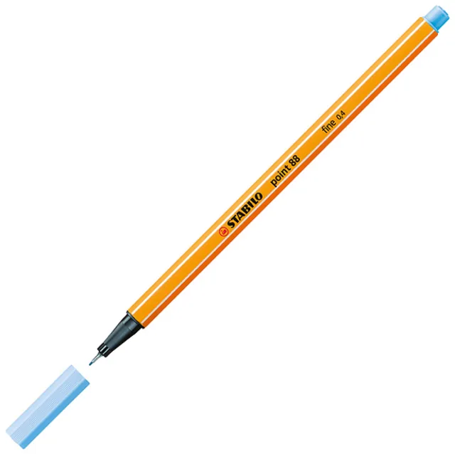 Fineliner STABILO point 88/11 F ijsblauw