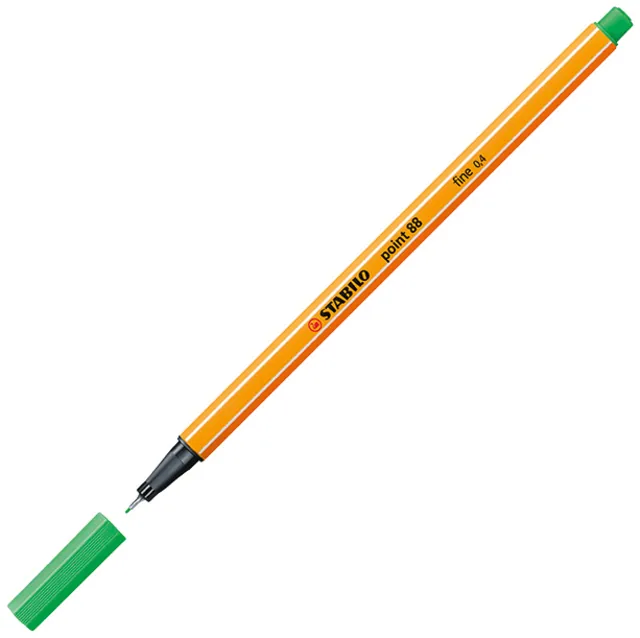 Fineliner STABILO point 88/16 F licht smaragdgroen