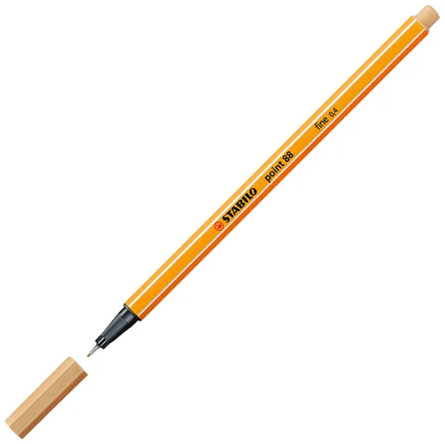 Fineliner STABILO point 88/88 F licht oker