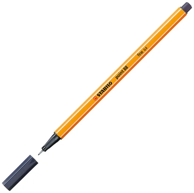 Fineliner STABILO point 88/98  F payne's grijs
