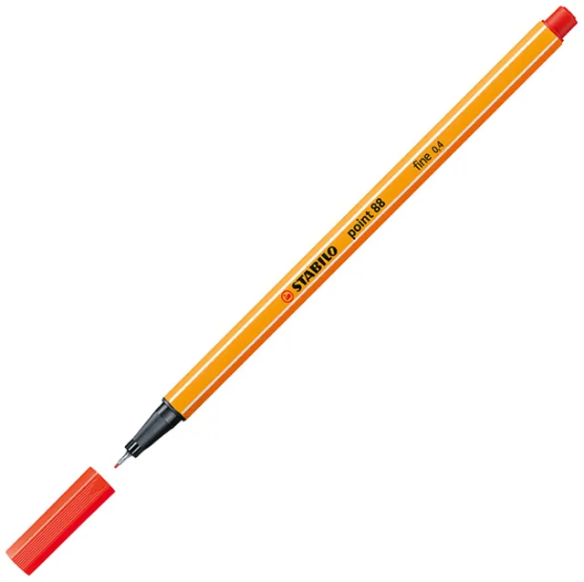 Fineliner STABILO point 88 F lichtrood