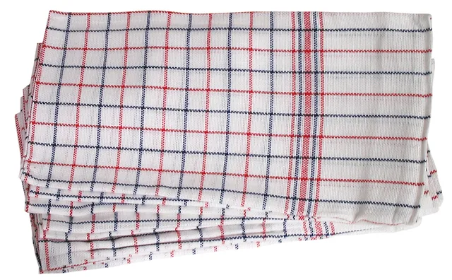 Theedoek nationale ruit Ca 65x65cm 6st