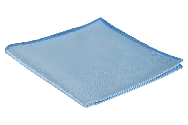Microvezel glasdoek 40x40cm blauw