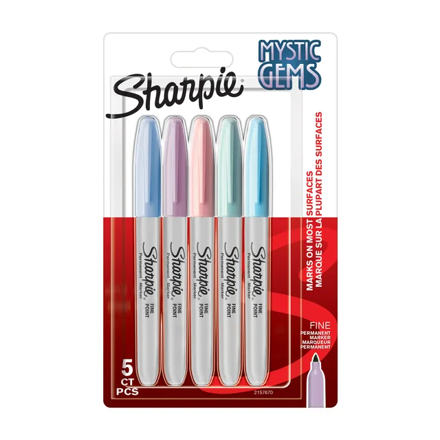 Viltstift Sharpie Mystic Gems F 5st assorti