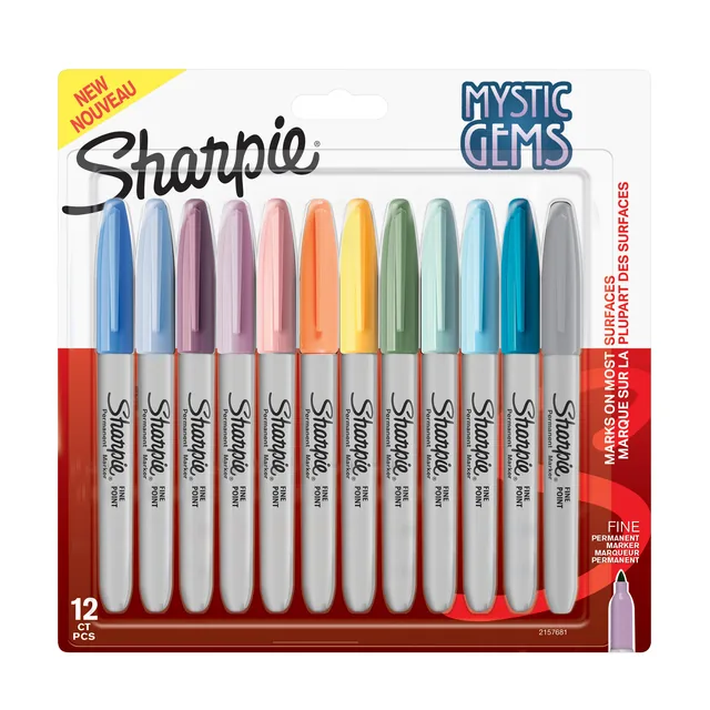 Viltstift Sharpie Mystic Gems F 12st assorti