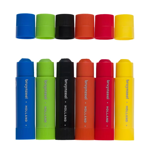 Verfstift Bruynzeel Kids 6st ass basis