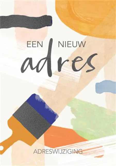 Wenskaart Hallmark nieuwe woning verfstrepen
