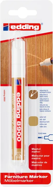 Viltstift edding 8900 meubel rond 1.5-2mm eikenht