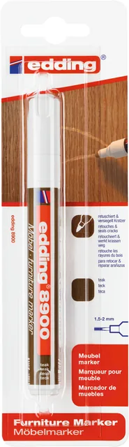 Viltstift edding 8900 meubel rond 1.5-2mm teak