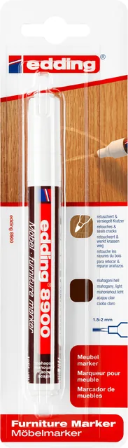 Viltstift edding 8900 meubel rond 1.5-2mm mahonie