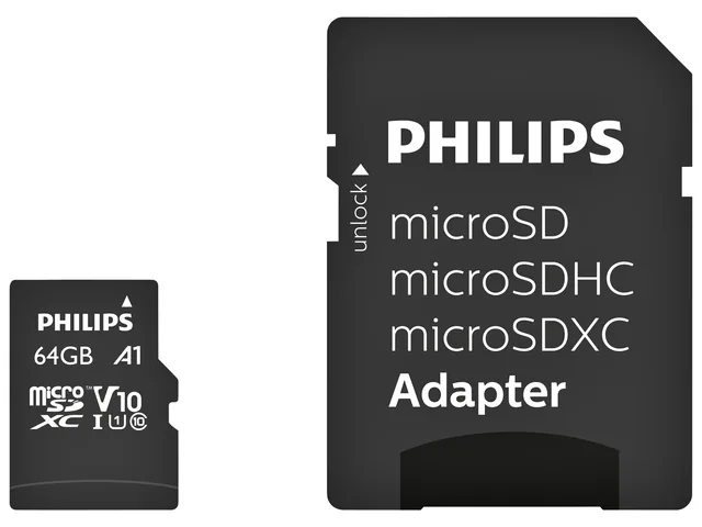 Geheugenkaart Philips micro SDXC 64GB
