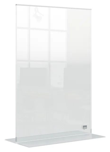 Infobord Nobo Premium Plus A4 acryl vrijstaand