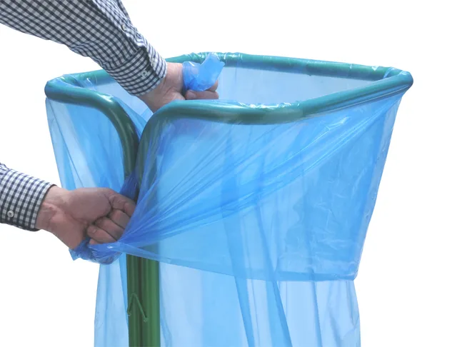 Zelfklemmende Zakhouder groen 400ltr
