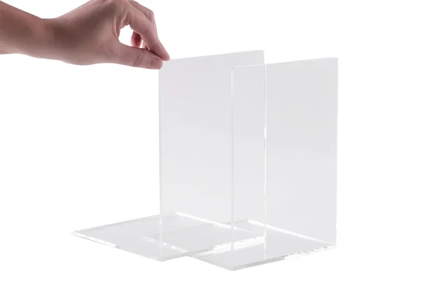Boekensteun MAUL 12x12x17cm acryl glashelder
