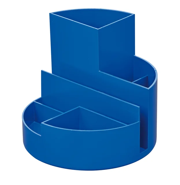 Pennenkoker MAUL roundbox recycled 6 vaks blauw