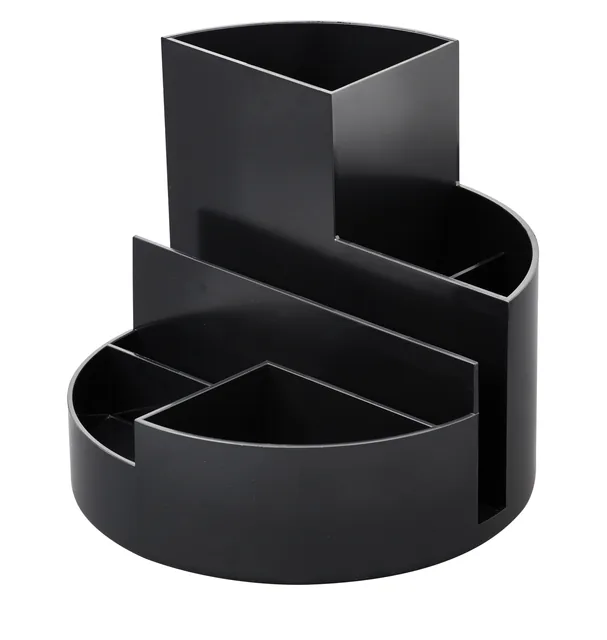 Pennenkoker MAUL roundbox recycled 6 vaks zwart